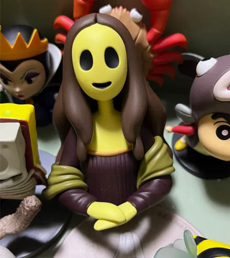 世界名画无声呐喊系列盲盒 蒙娜丽莎 包邮出...