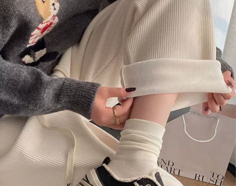 秋冬新款灯芯绒裤阔腿裤冬季修身遮肉直筒裤子...