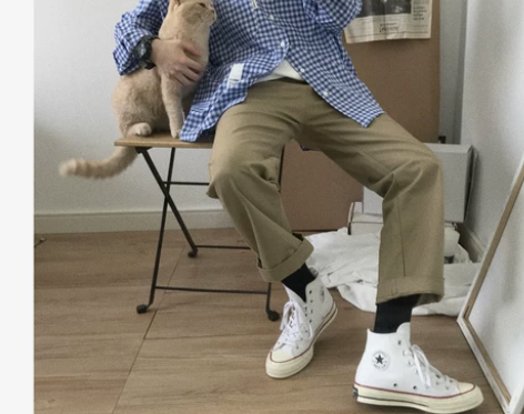 J/W 韩国复古ulzzang百搭原宿修身...