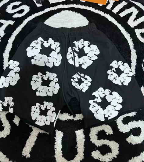 美国潮牌满印花短裤 180/150宽松 感...