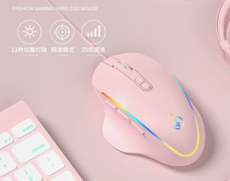 牧马人静音无声游戏鼠标有线电竞cf机械lo...