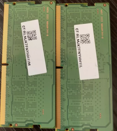三星笔记本内存DDR5 4800 8G*2...
