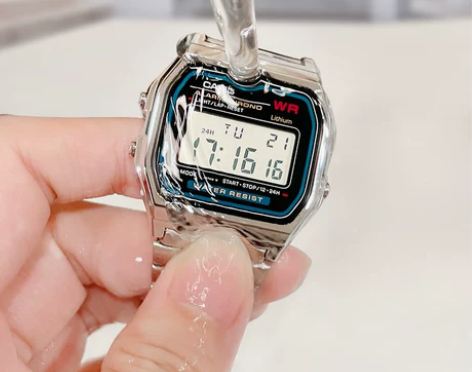 Casio卡西欧手表男女学生小银表电子复古...