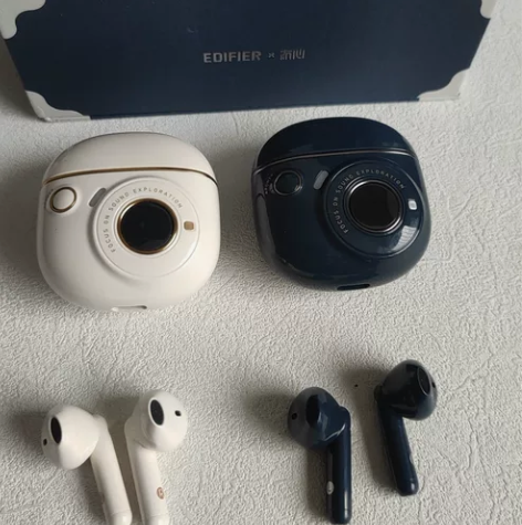 漫步者冇心联名TOU3真无线蓝牙耳机，有盒...