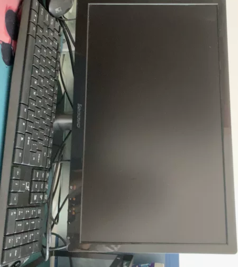 联想台式机电脑、显示屏+主机+键盘，自提 ...