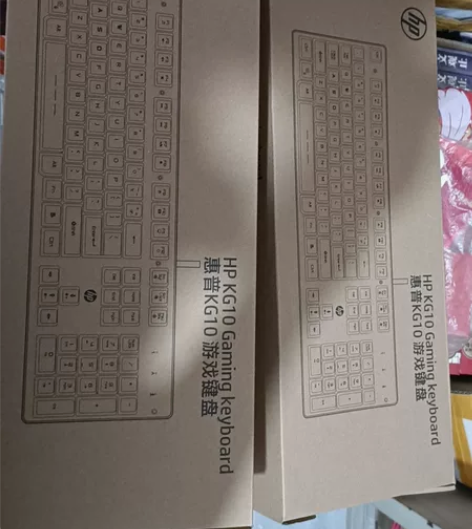 惠普KG10键盘鼠标耳机套装机械手感电竞游...