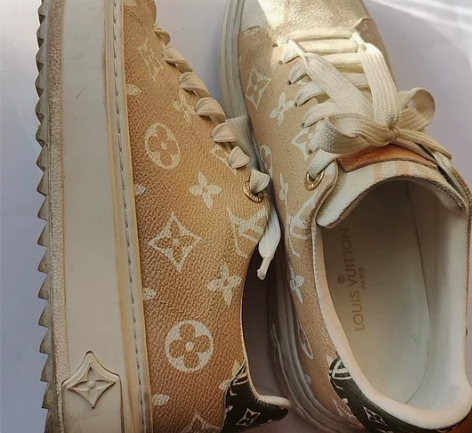 LV低帮帆布鞋，仅穿过两三次成色很新 二手...