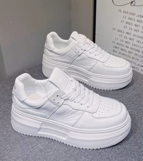 小个子增高鞋2022冬季运动板鞋松糕鞋女厚...