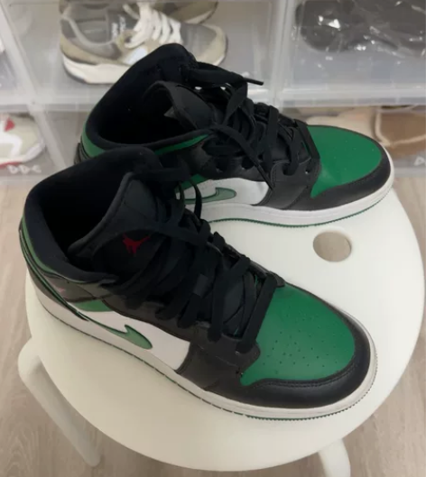 乔丹篮球鞋Jordan  AJ1绿黑配色，...