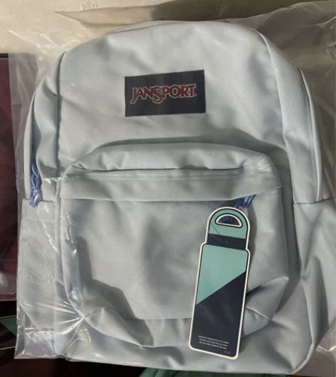 全新雾霾蓝Jansport杰斯伯正品双肩背...