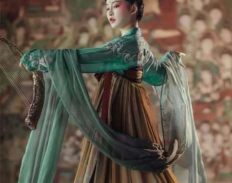 都城南庄汉服 无妄海 齐胸襦裙敦煌重色绣花...