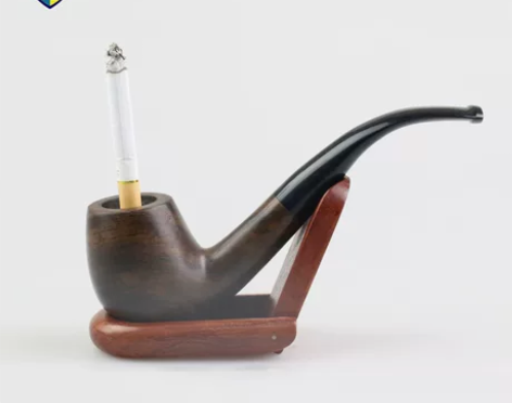 ?包邮360ym黑檀木实木烟斗 中号烟斗 ...