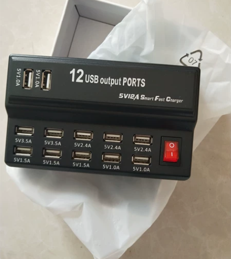 手机多口多孔USB充电器工作室12口多功能...