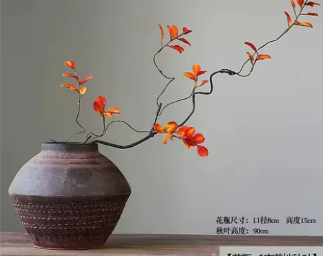 新中式古典陶瓷花瓶客厅干花插花博古架禅意装...