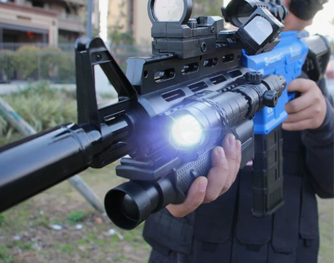 m416电动连发手动软弹枪玩具男孩儿童机关...