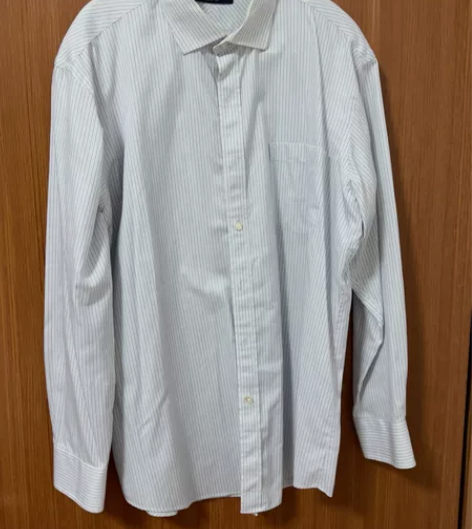 雅戈尔 男士衬衣 男女同款 蓝色竖条衬衣 ...