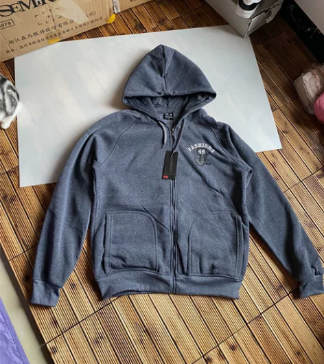 年底清仓 外贸男连帽拉链卫衣外套2XL 全...