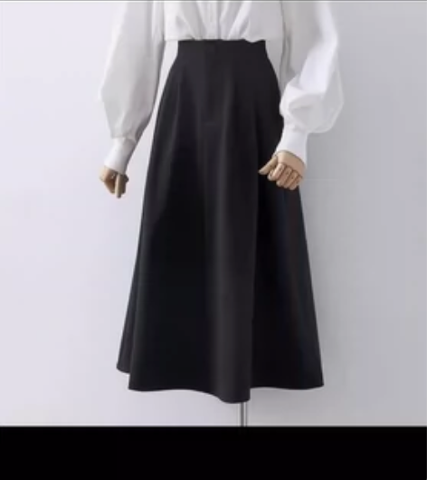 涵姑娘咖啡色毛呢半身裙女秋冬中长款气质职业...