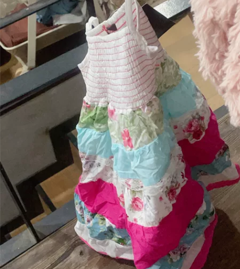 品牌全棉拼接花布蛋糕蓬蓬裙女童 本人有收集...