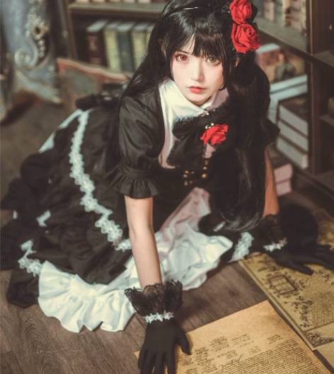 初兽猫 约会大作战时崎狂三cosplay服...