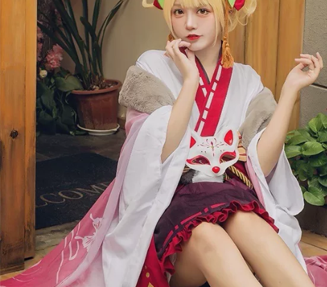 随缘出     初兽猫渡我和服 衣服+假发...