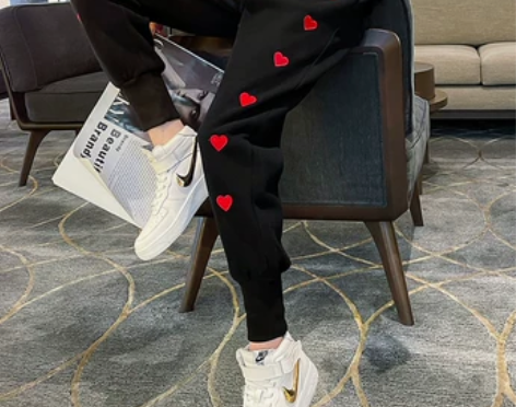 女士休闲裤，爱心款...