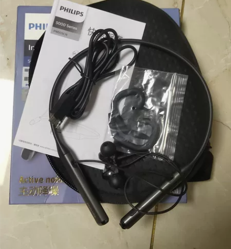 飞利浦 PN505 主动降噪耳机，左耳无声...