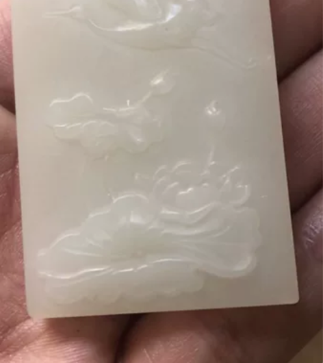 和田玉羊脂白玉，标价就是卖价，仙鹤，莲花，...