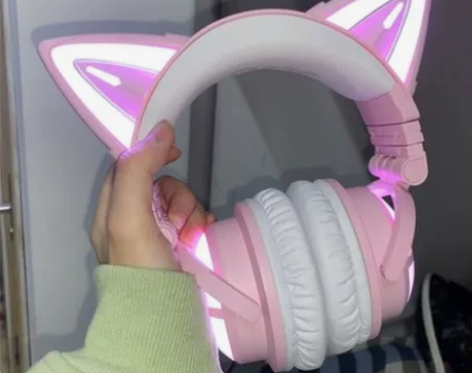 包邮捡漏实价全新带包装 妖舞猫耳耳机3G头...