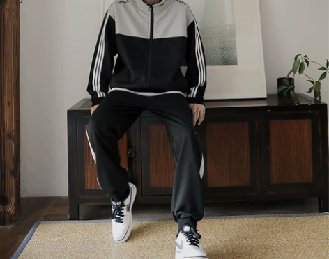 秋季运动休闲套装2019网红外套男ins潮...