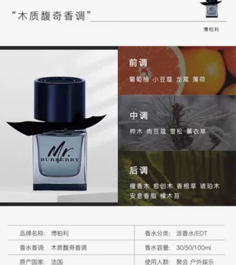 Burberry Mr 英伦男香水 全新未...
