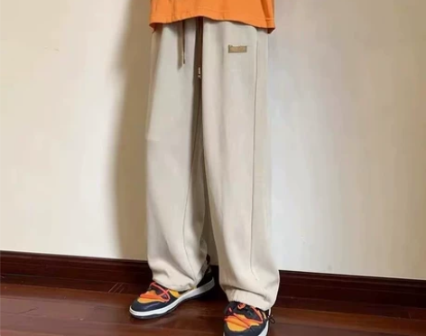 裤子男款韩版潮流ins抽绳束脚运动裤秋冬新...