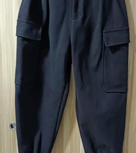 黑色工装哈裤靴裤#休闲哈伦裤 #工装裤子 ...
