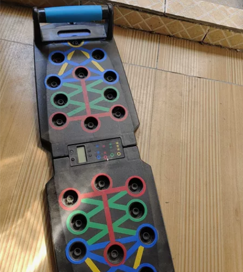 俯卧撑训练板多功能双板支架健身板练胸肌辅助神器男… 颜色分类...