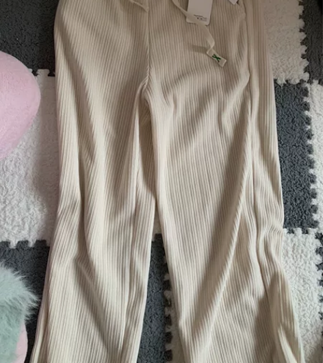 雪尼尔阔腿裤女春秋冬新款垂感显瘦宽松高腰加...