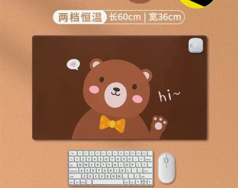 暖桌垫加热桌垫电脑桌面加热垫办公室暖手鼠标...