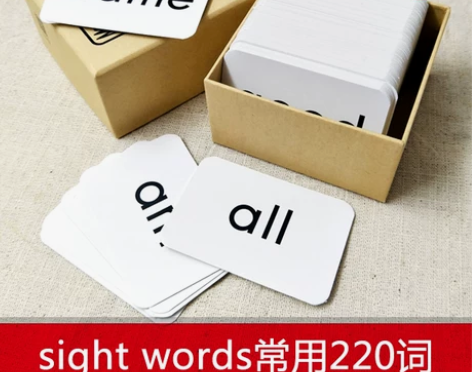 小学sight words英语单词卡片儿童...