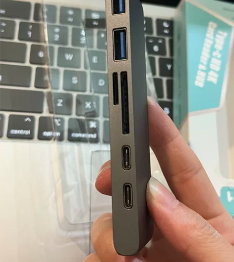 苹果电脑转接头MacBook 拓展坞usb...