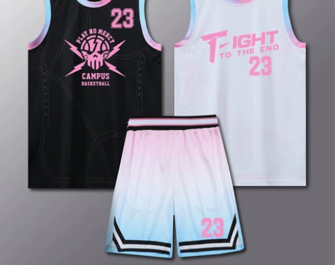 篮球服套装男女学生定制印字队服渐变美式球衣...