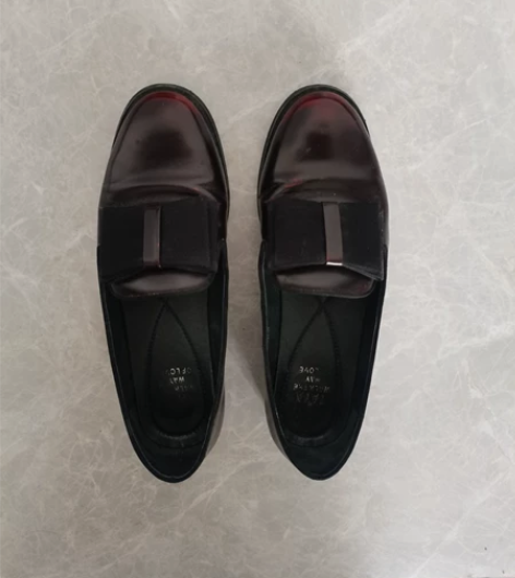 他她Tata通勤百搭浅口单鞋气质乐福鞋 颜...