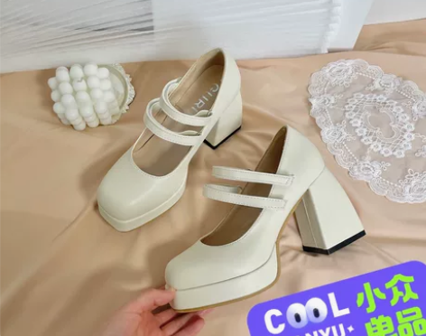 37码小个子婚鞋超高跟神器防水台法式优雅主...