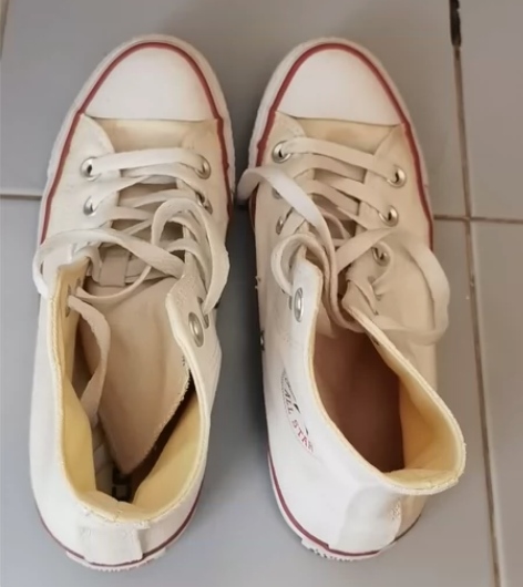 converse 初代白高帆布鞋 保真 3...