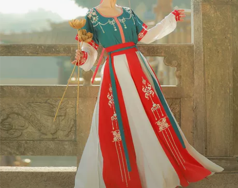 桔屿正品原创汉服女和铃坦领三件套齐腰中国风...