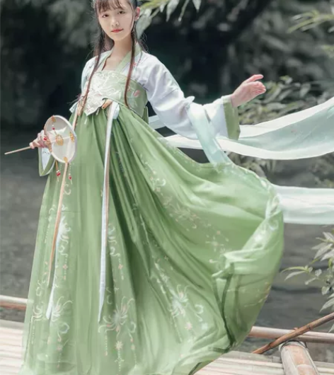 【芙苋】如梦霓裳原创汉服女齐胸襦裙 6米双...