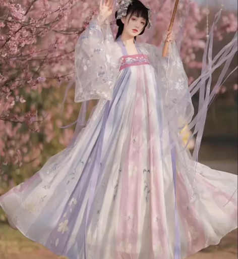 【樱洛】茗月萱齐胸襦裙套装汉服女刺绣正品春...