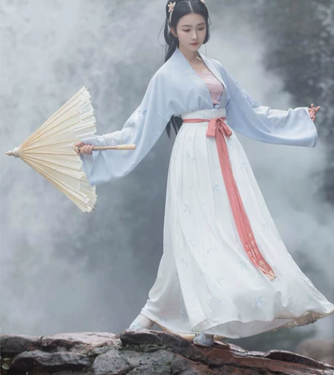 重回汉唐  海晏 l码 仅上襦 全新有吊有...