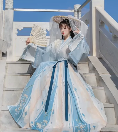 汉服女正品原创秋冬中国风晋制交领齐腰襦裙魏...