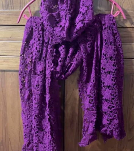 文艺民族风针织手工镂空帽子围巾套装 特别好...