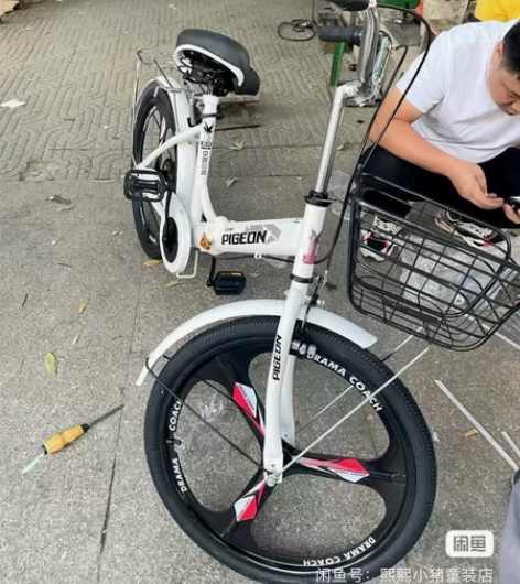 飞鸽牌折叠自行车，新入手的飞鸽牌可折叠自行...