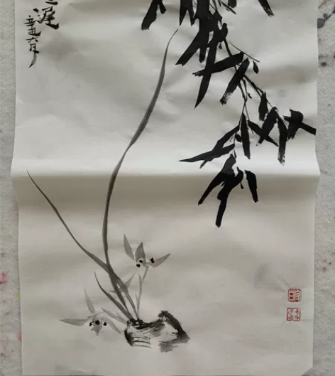兰竹双清34*47cm 感兴趣的话点“我想...